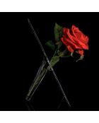 Vase pour fleur simple Si Single transparente - 18x11x25cm - 25x11x18 cm