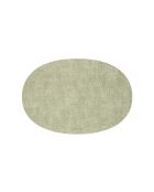 Set de table ovale double face tissu menthe verte - 1x48 cm