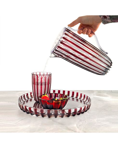 Pichoir avec couvercle Dolcevita (ISCC+) améthyste - 27x13 cm