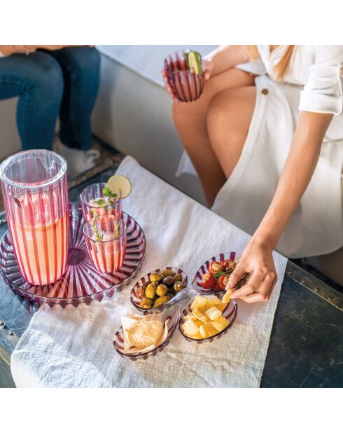 Pichoir avec couvercle Dolcevita (ISCC+) améthyste - 27x13 cm