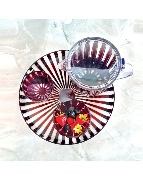 Pichoir avec couvercle Dolcevita (ISCC+) améthyste - 27x13 cm