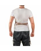 Tablier à bavettes Naturel Style blanc laiteux - 70x0,2x85 cm