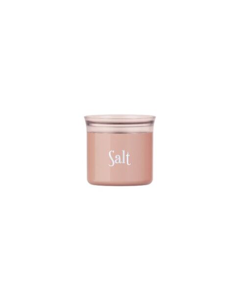 Roze ovale pot met perzikbloesem om de versheid te behouden - 0,5 L - 12,5x9,5x12,5 cm