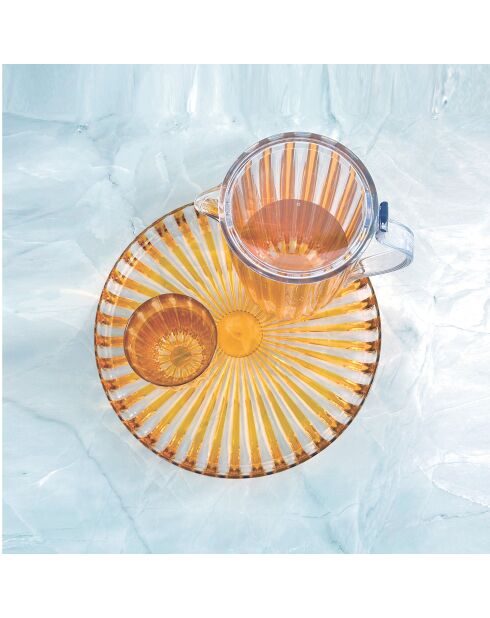 Pichoir avec couvercle Dolcevita (ISCC+) ambre - 27x13 cm