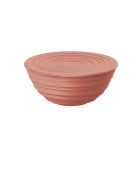 Tierra Aufbewahrungsbox M mit Deckel aus hellem Terrakotta - 7,8x18x18 cm