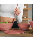 Tierra Aufbewahrungsbox M mit Deckel aus hellem Terrakotta - 7,8x18x18 cm