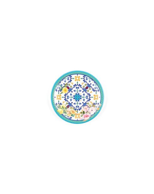 Assiette à dessert Flower&Lemon assortie - D.21,5 cm