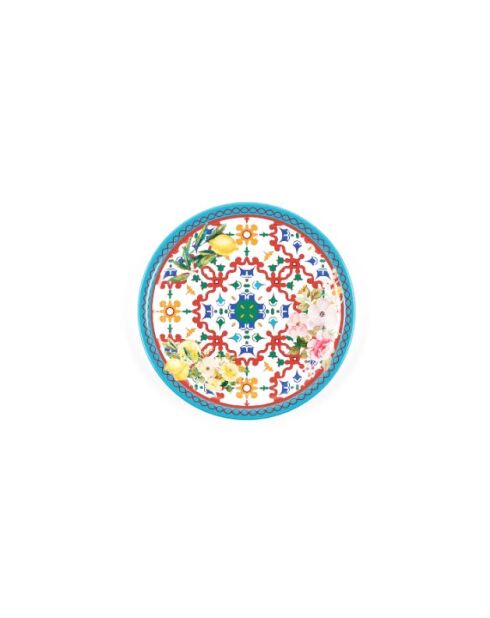Assiette plate Flower&Lemon assortie - D.27,5 cm