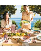 Assiette plate Flower&Lemon assortie - D.27,5 cm