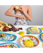 Assiette plate Flower&Lemon assortie - D.27,5 cm