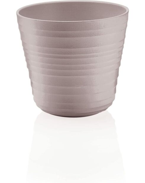 Pot simple Tierra taupe - 12,8Xh12 cm