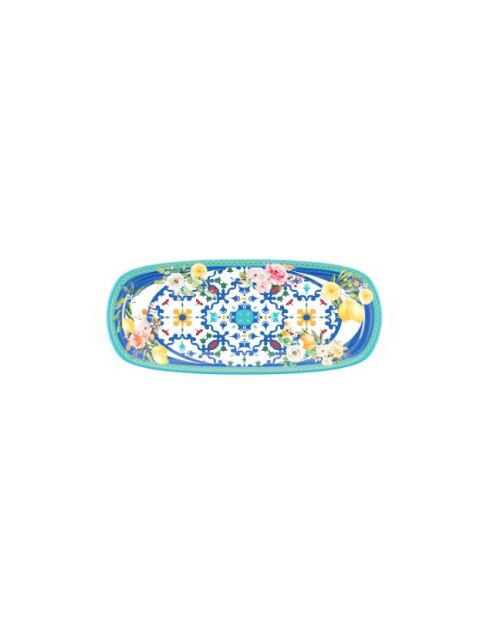 Petit plateau rectangulaire Flower&Lemon assorti - 39,5x16,5x2,5 cm