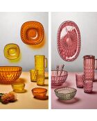 Set de 6 verres multicolores assorti - 41x8 cm