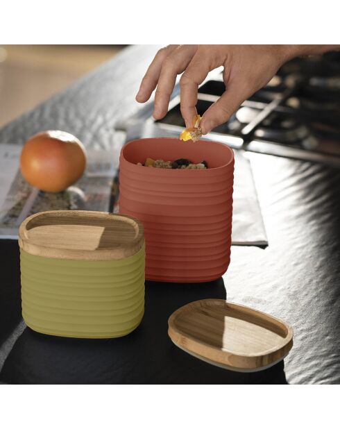 S Tierra zeewier groene pot - 11x9,4x12,3 cm