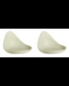 Set de 2 soportes para aperitivos Tierra black clay - 7,3x10,5x12 cm