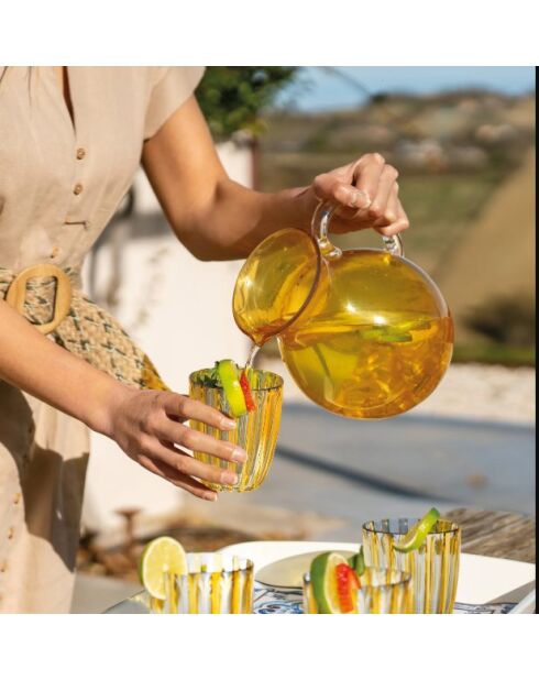 Gobelet bas Dolce Vita (ISCC+) ambre - 10x8,5 cm