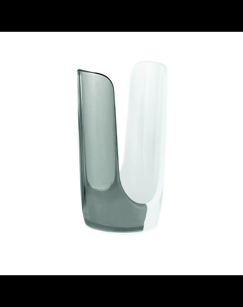 Portabicchiere bicolore grigio cielo - 18,5x10,3x9,5 cm