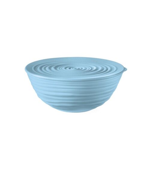 Tierra Puderblauer Behälter mit Deckel - 18xh7,8 cm