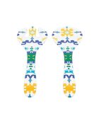 Couverts à salade Flower&Lemon assortis - 1x8x28 cm