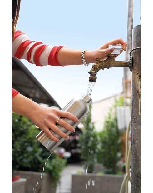 Bouteille thermique de voyage Energy acier - 0.5 L - 18x6,5x6,5 cm