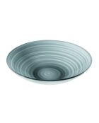Centre de table / corbeille à fruits Twist gris ciel - 8,5x37x37 cm