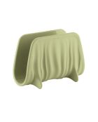 Porte-serviettes Tierra vert algue - 11x8x16 cm