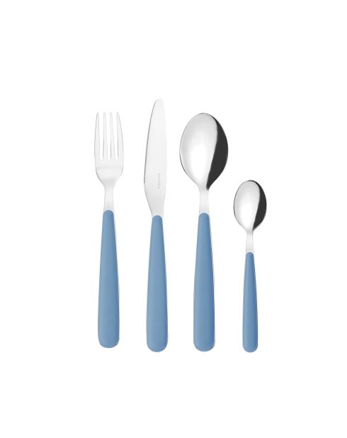 Set von 24 Stück Posate Pop Luftfahrtblau - 24x7,5x15 cm