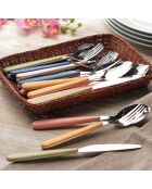 Set von 24 Stück Posate Pop Luftfahrtblau - 24x7,5x15 cm