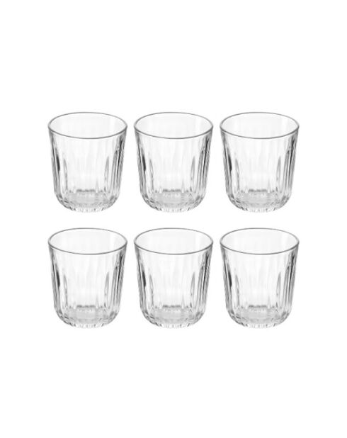 Lot 6 verres Everyday transparent - 9x8,5 cm