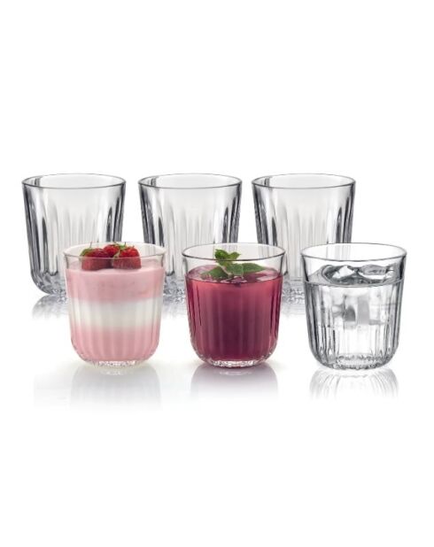 Lot 6 verres Everyday transparent - 9x8,5 cm