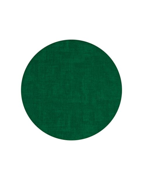 Set de table rond en tissu émeraude - 37,5 cm