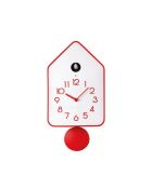 Horloge murale à pendule QQ-Up rouge - 18,8x9,8xh37 cm