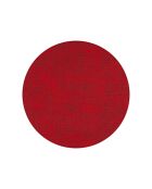 Tovaglietta rotonda in tessuto rosso - 37,5 cm