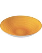 Centre de table/colle à fruits Twist ambre - D.37xH 8,5 cm