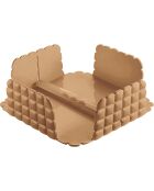 Porte-serviettes horizontal Tiffany terre cuite -20 x 20 x H7,3 cm