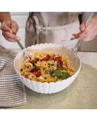 Couverts à salade transparent - D.28 cm