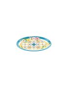 Petit plateau ovale Flower&Lemon assortie - 35,5x25,5x3 cm