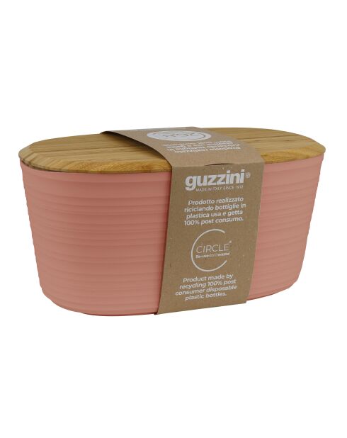 Portapane in bambù Tierra con coperchio Tagliere in terracotta leggera in bambù - 19x23,2x39,2 cm