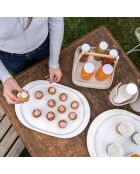 Plateau L Tierra argile noire - 3x32,5x47,5 cm