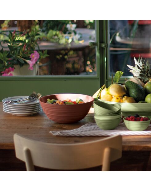 Scatola portaoggetti M Tierra in terracotta leggera - 7,6x18x18 cm