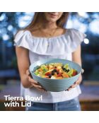 Tierra großer Behälter mit Deckel puderblau - 30xh13 cm