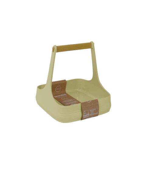 Organisateur de table/cuisine All Together vert algue - 22,5x22x22 cm