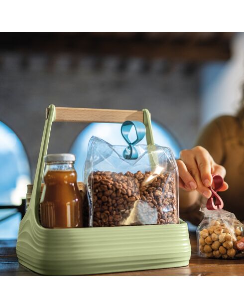 Organisateur de table/cuisine All Together vert algue - 22,5x22x22 cm