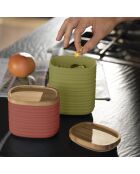 M Tierra grünes Glas mit Meeresalgen, 15 x 9,4 x 12,3 cm