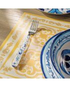 Set mit 24 blauen mediterranen blauen Posaten - 15x7,2x24 cm