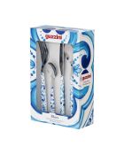 Set mit 24 blauen mediterranen blauen Posaten - 15x7,2x24 cm