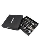 Lot de 6 fourchettes à apéritif  Love  acier - 16x16x2 cm