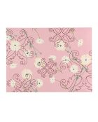 Flamingo roze Fusion placemat van polyurethaan - 1,8x33x44 cm