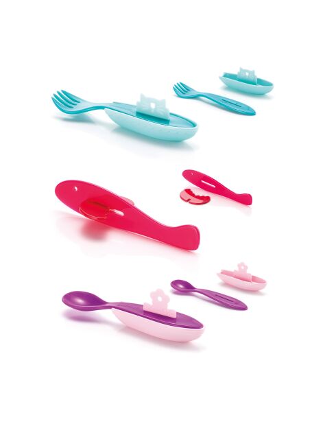 3er-Set, passendes Abenteuerpark-Besteck für Mädchen, 16 cm