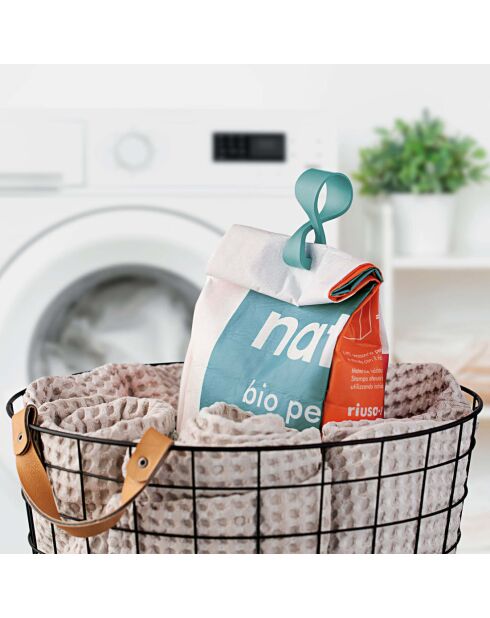 Set mit 5 verschiedenen Infinite Eco Clips — 2 große: 8,2 x 2,9 x 5 cm/3 kleine: 5,5 x 2 x 3 cm